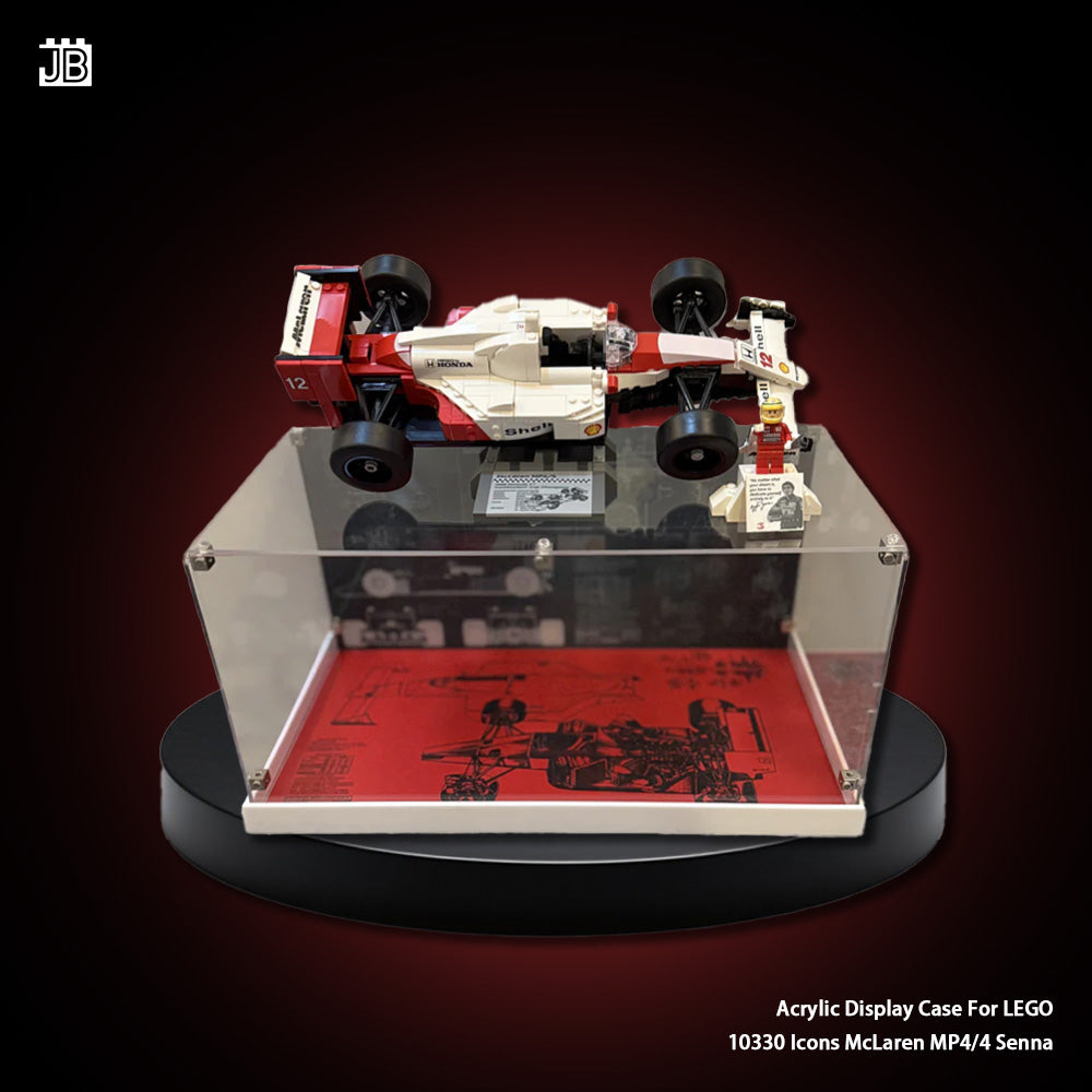 Display Case For 10330 LEGO® Icons McLaren MP4/4 Senna