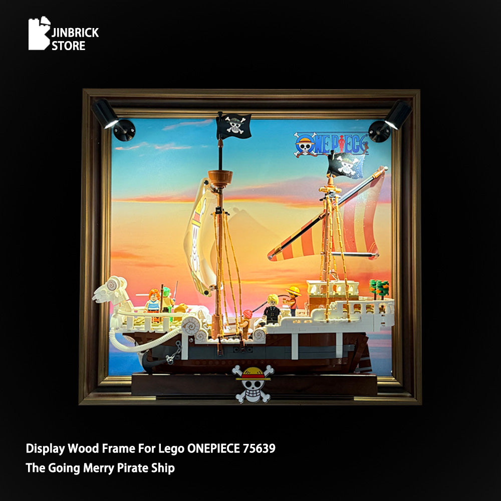Premium Wood Frame for Lego One Piece 75639 The Going Merry Pirate Shi
