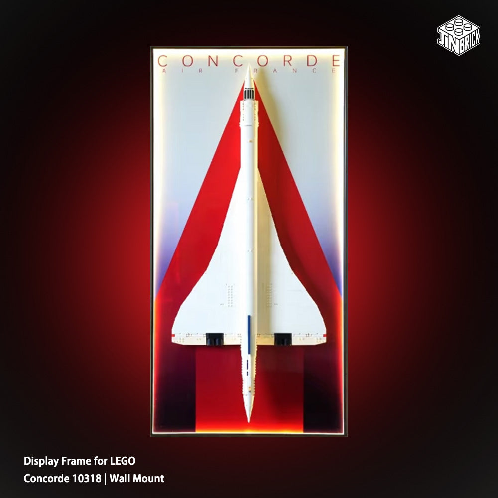 Display Frame for LEGO® Concorde 10318 | Wall Mount