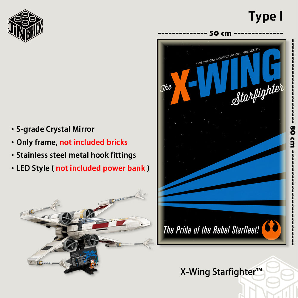 Display Frame For 75355 MATERIAL LEGO® Star Wars™ UCS X-Wing Starfight