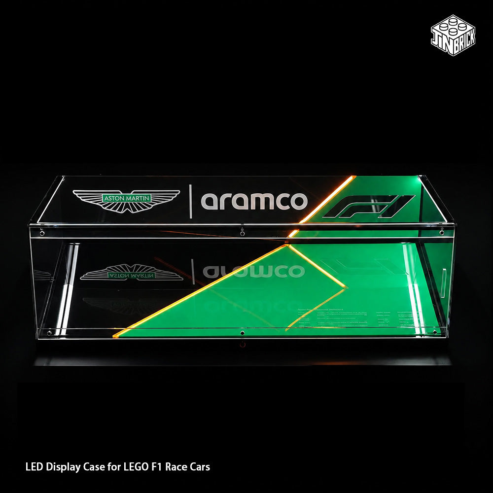 【Premium】LED Display Case For Lego Technic™ 42240 Aston Martin Aramco AMR25 F1® Car