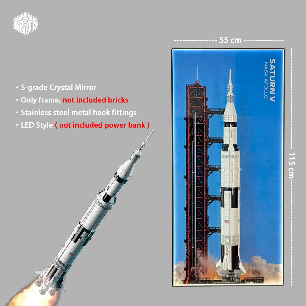 Display Frame for LEGO® Ideas 92176 NASA Apollo Saturn V
