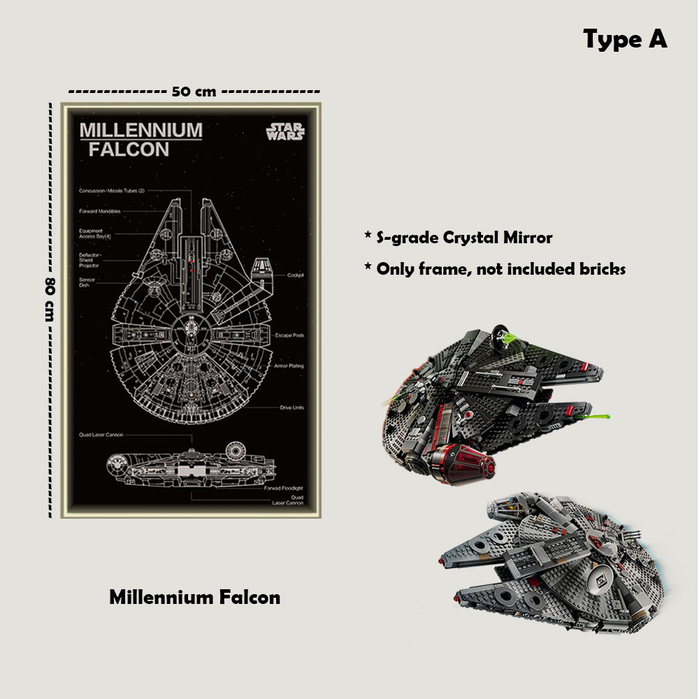 Display Frame For LEGO® Star Wars™ Millennium Falcon™ 75389/75257/75105