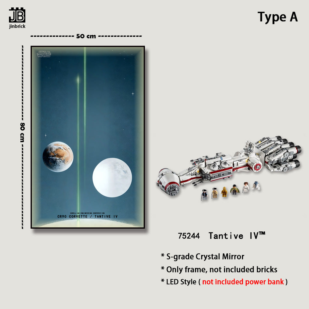 Wall frame for LEGO® Star Wars™ 75244 Tantive IV™