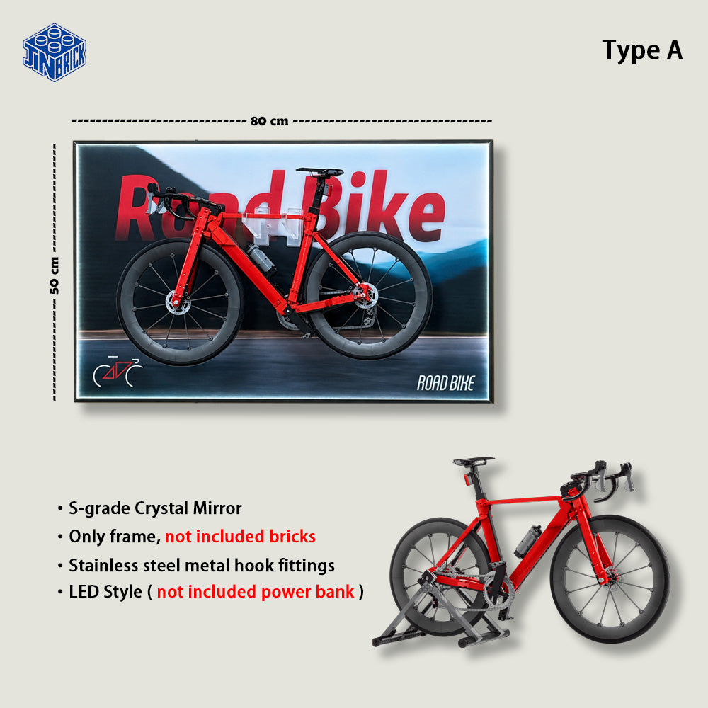 Wall Display Frame For LEGO  Icons 11380 Road Bike