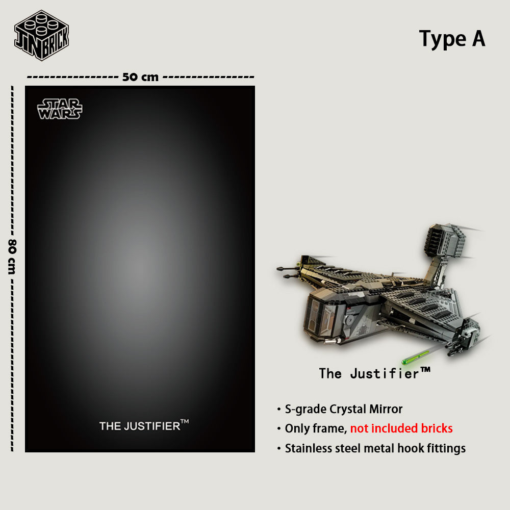 Wall frame for LEGO® 75323 Star Wars™ The Justifier™