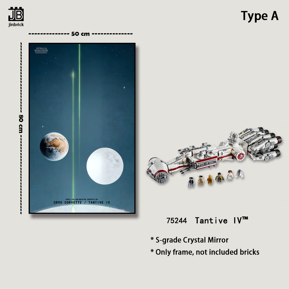 Wall frame for LEGO® Star Wars™ 75244 Tantive IV™
