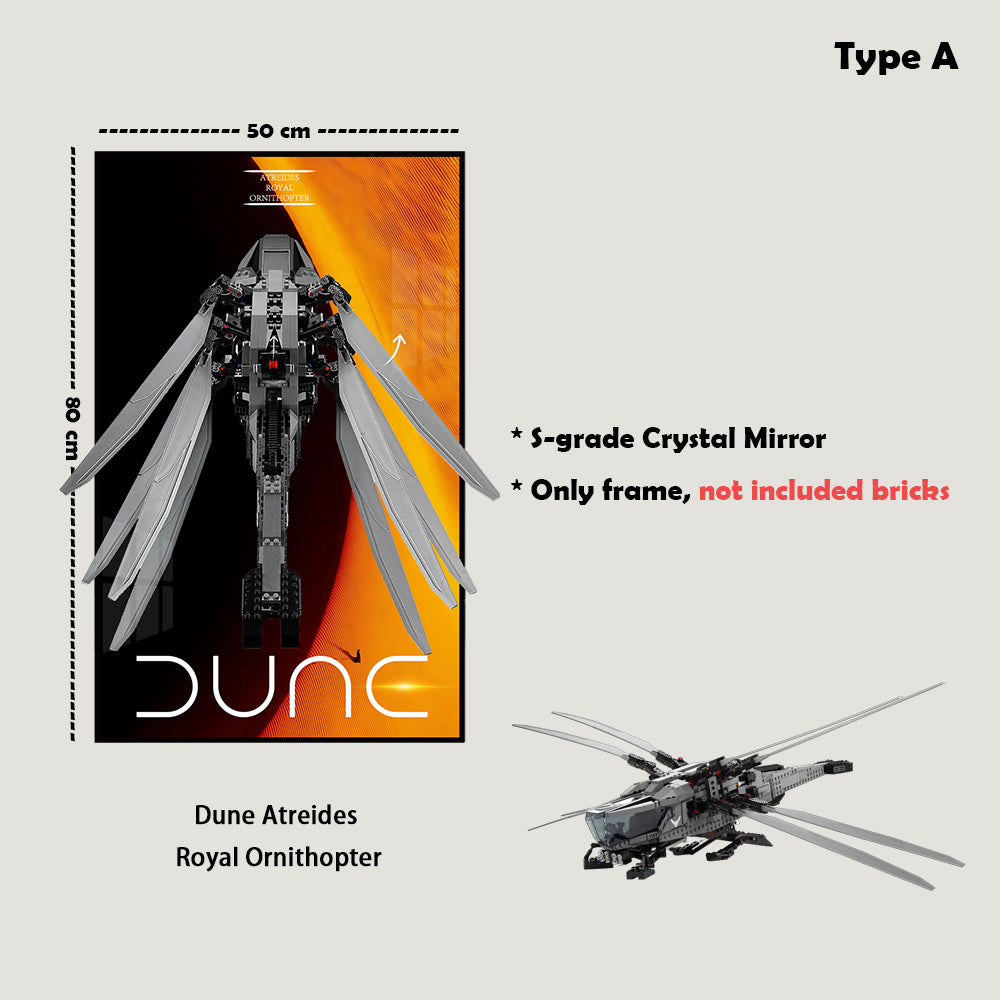 Display Frame for 10327 LEGO® ICONS Dune Atreides Royal Ornithopter