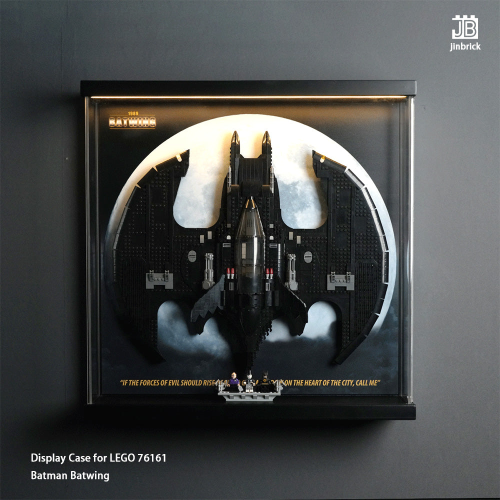 【Premium】Lighting Display Case for LEGO 76161 Batman Batwing