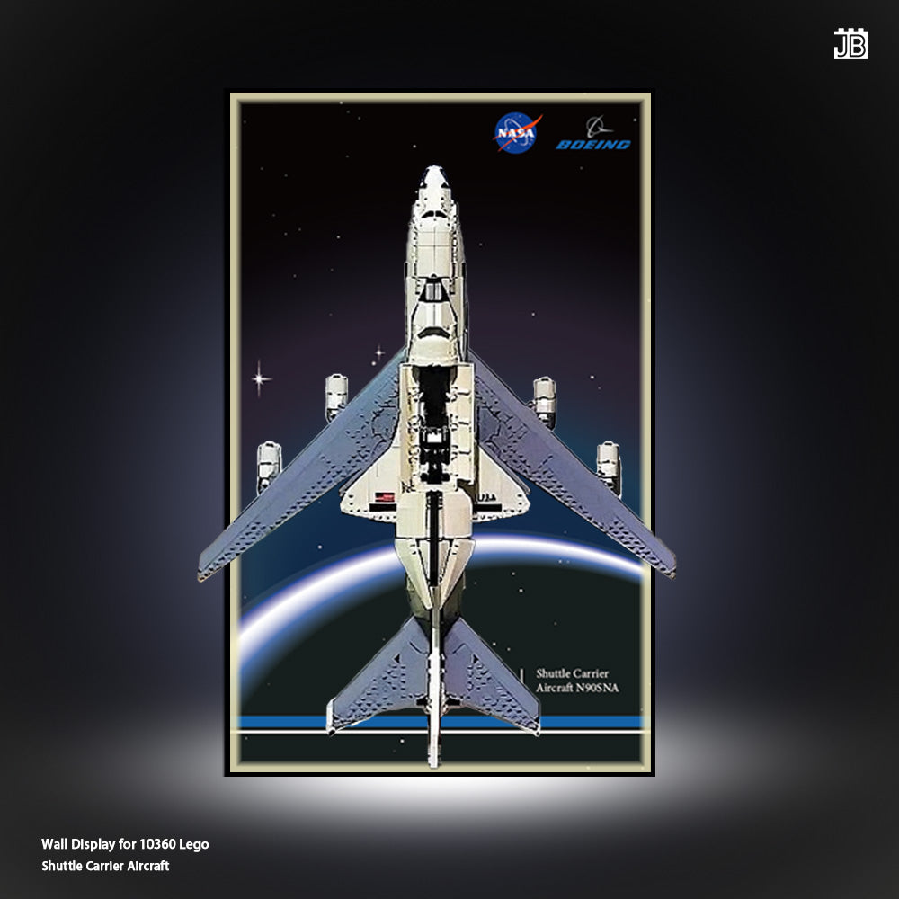 Wall Display for 10360 LEGO®NASA Shuttle Carrier Aircraft