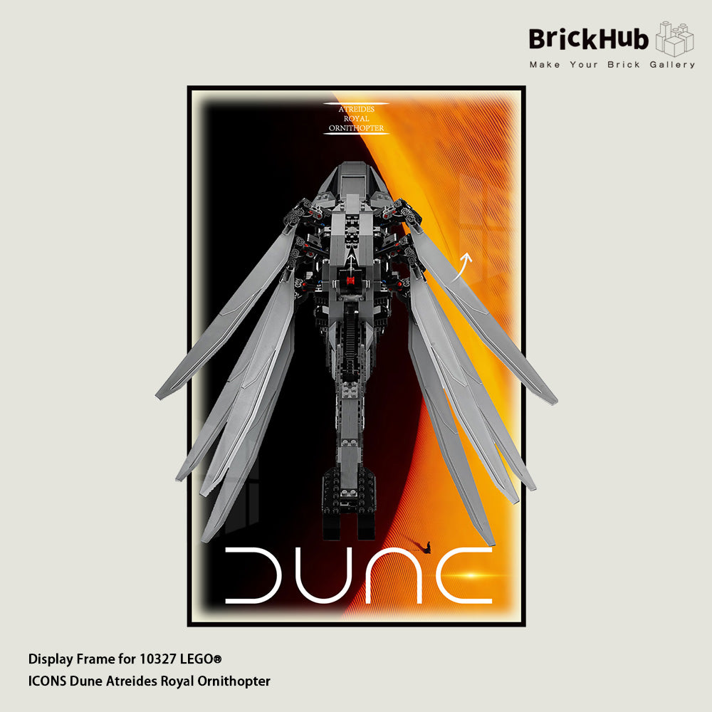 Display Frame for 10327 LEGO® ICONS Dune Atreides Royal Ornithopter