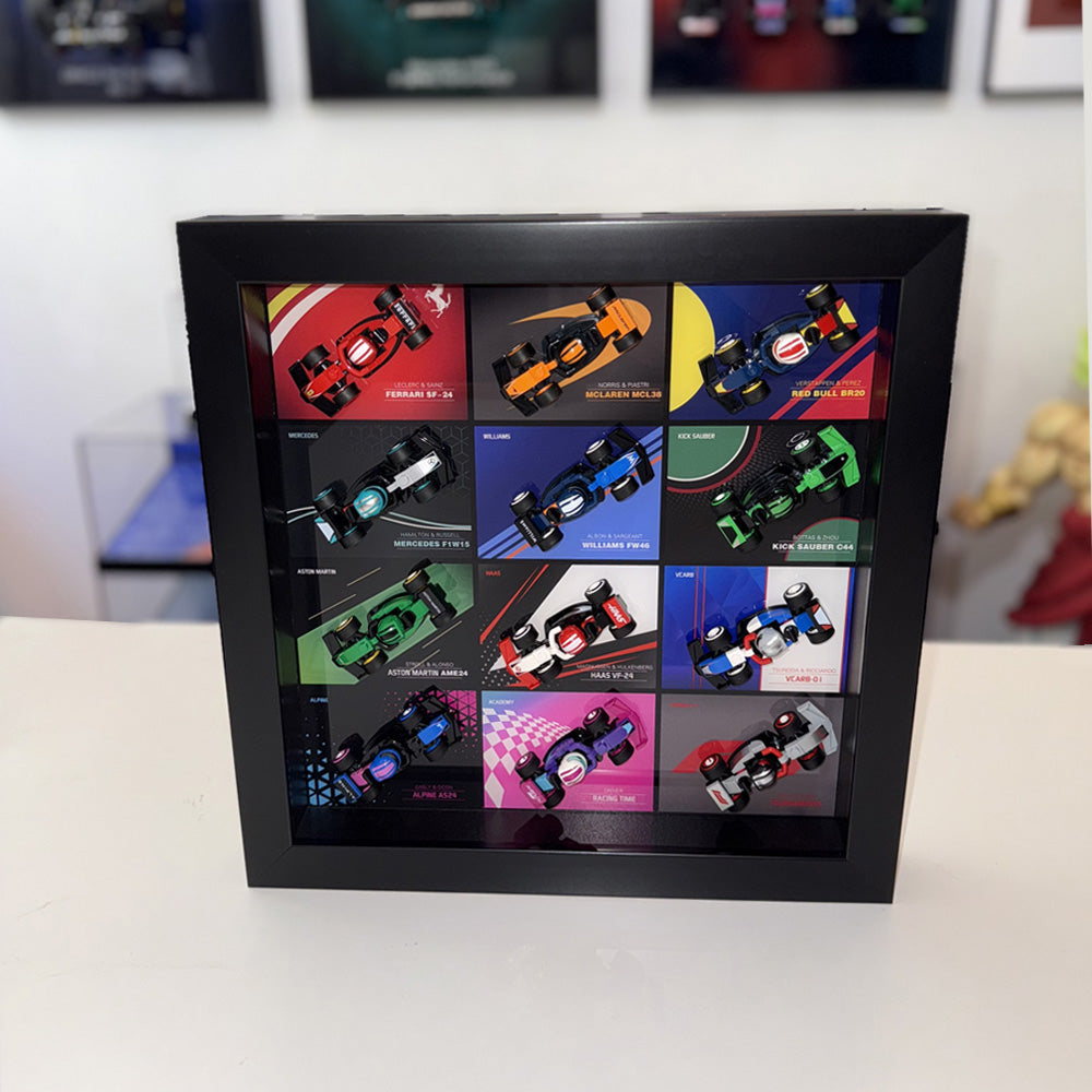 Big Display Case For LEGO® 71049 F1® Collectible Race Cars