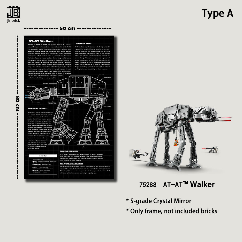 Display frame For Lego 75288 Star Wars AT-AT™ Walker