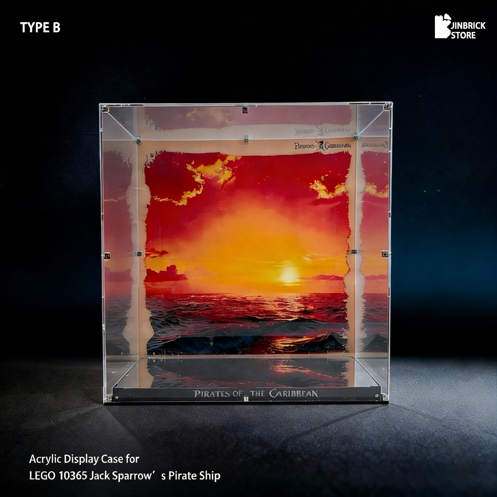 【Premium】Arcylic Display Case for 10365 LEGO Jack Sparrow’s Pirate Ship Black Pearl