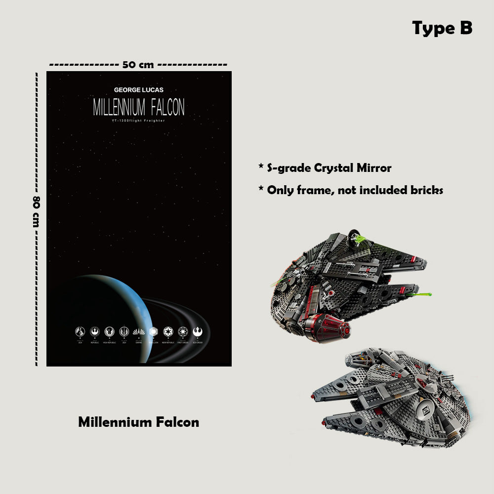 Display Frame For LEGO® Star Wars™ Millennium Falcon™ 75389/75257/75105