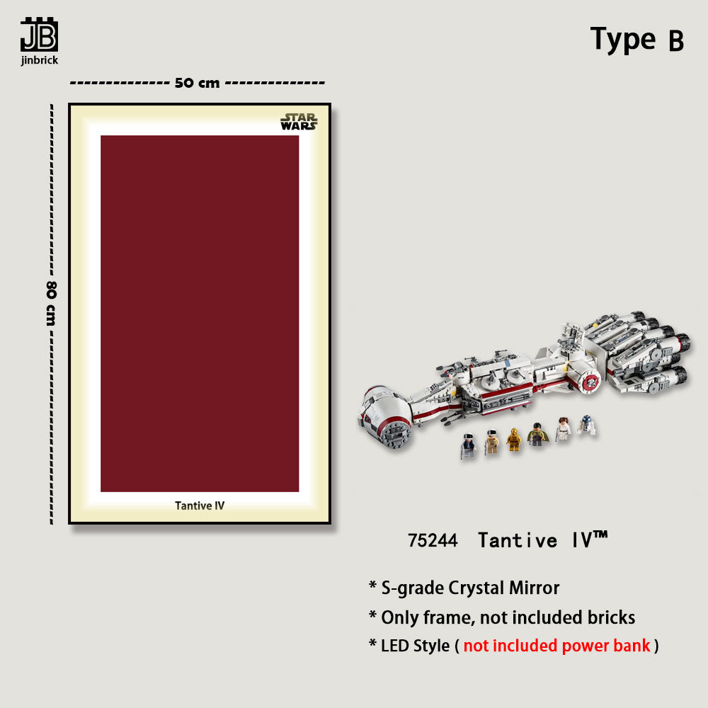 Wall frame for LEGO® Star Wars™ 75244 Tantive IV™