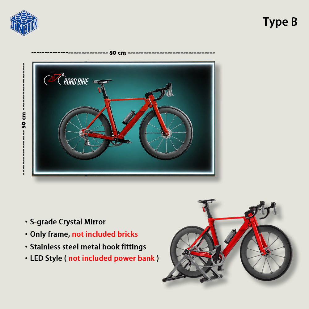 Wall Display Frame For LEGO  Icons 11380 Road Bike