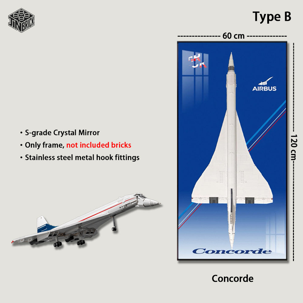 Display Frame for LEGO® Concorde 10318 | Wall Mount