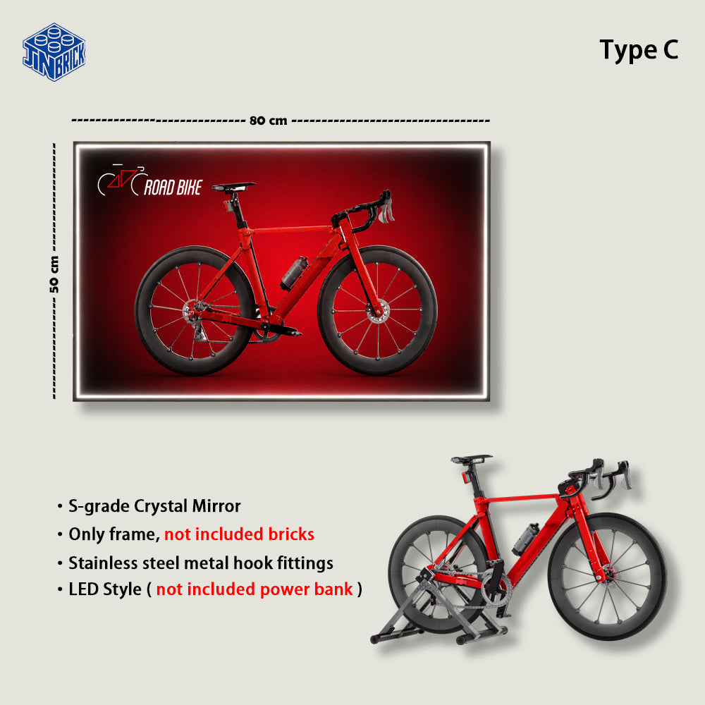 Wall Display Frame For LEGO  Icons 11380 Road Bike