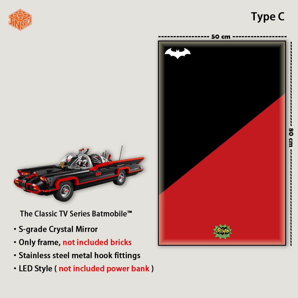 Wall Display frame For LEGO Batman™ 76328 The Classic TV Series Batmobile™