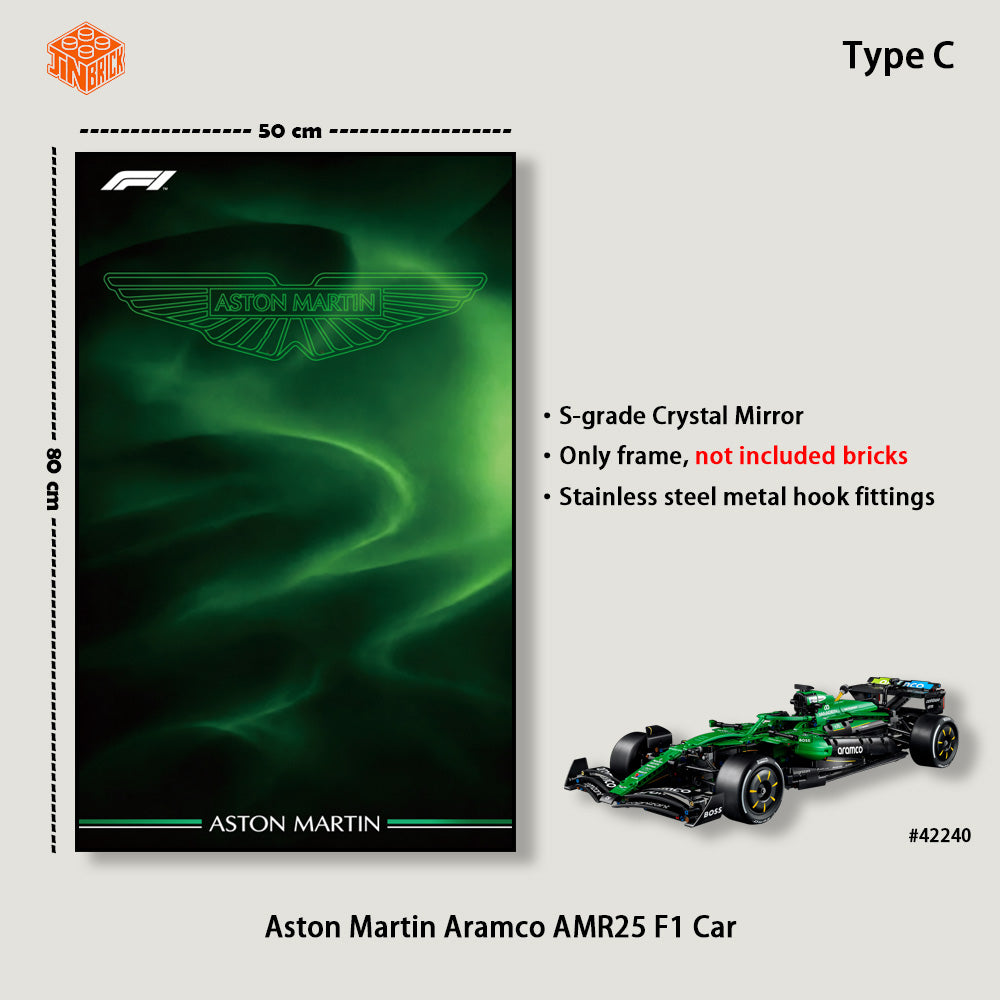 Wall Display for 42240 LEGO® Technic™  Aston Martin Aramco AMR25 F1® Car