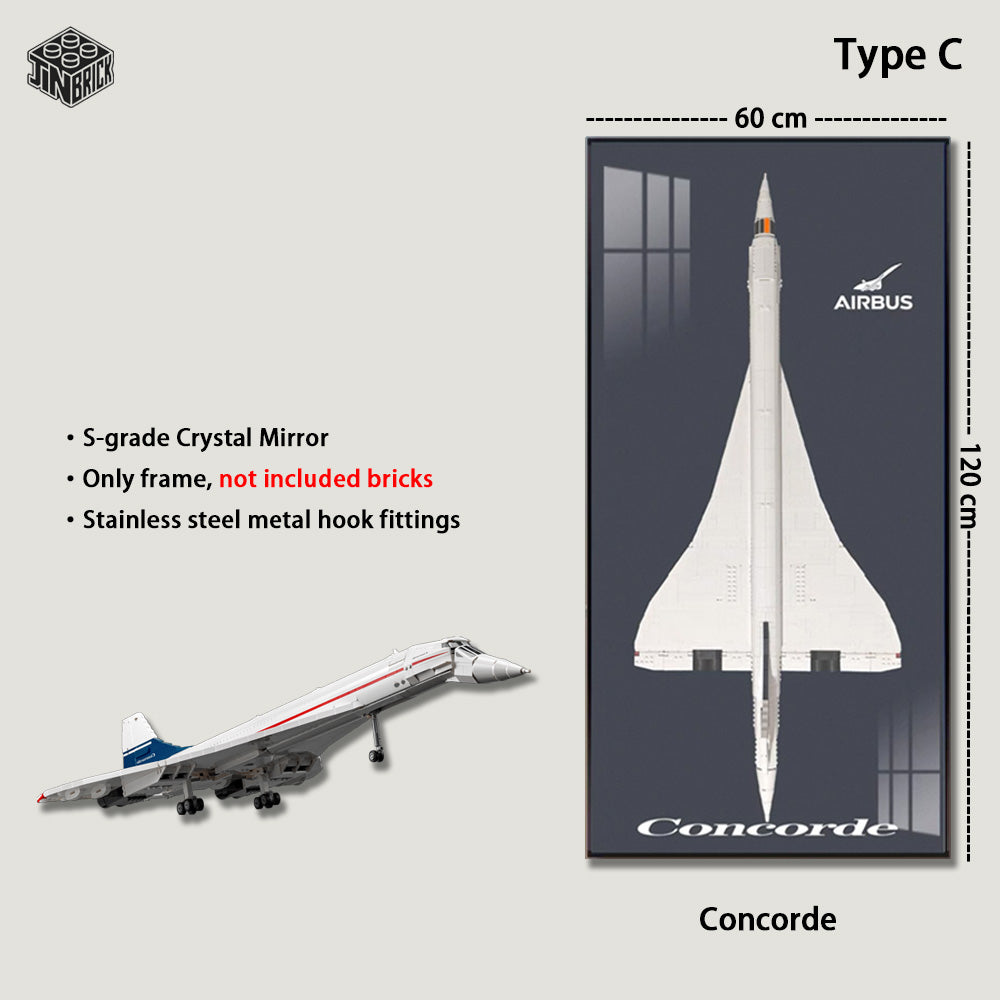Display Frame for LEGO® Concorde 10318 | Wall Mount