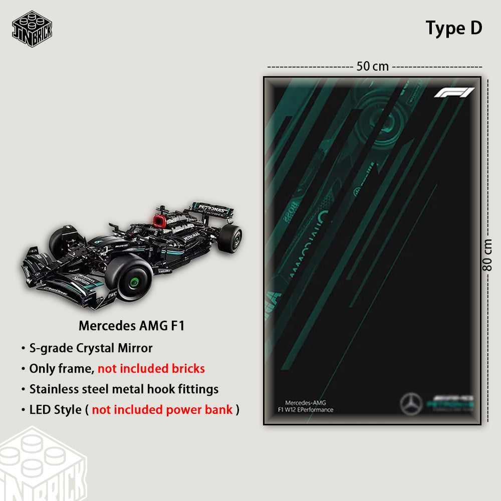Display Frame for LEGO® Technic 42171 Mercedes-AMG F1 W14 E