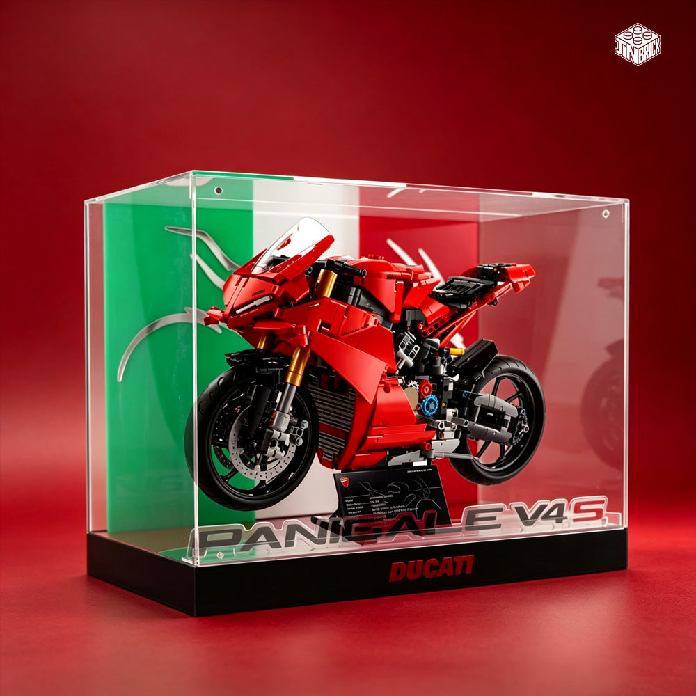 【Premium】LED Display Case For LEGO 42159 Yamaha / 42202 Ducati / 42130 BMW