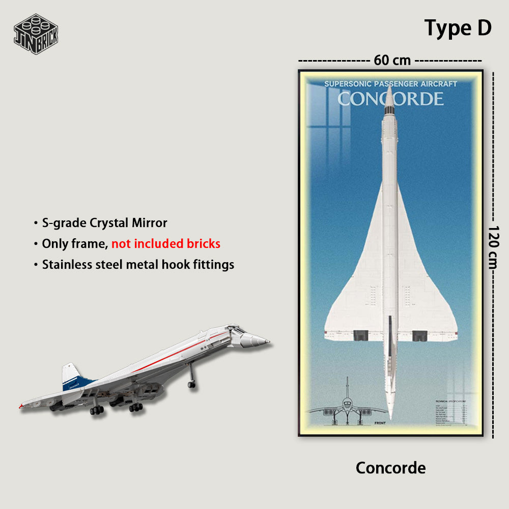 Display Frame for LEGO® Concorde 10318 | Wall Mount