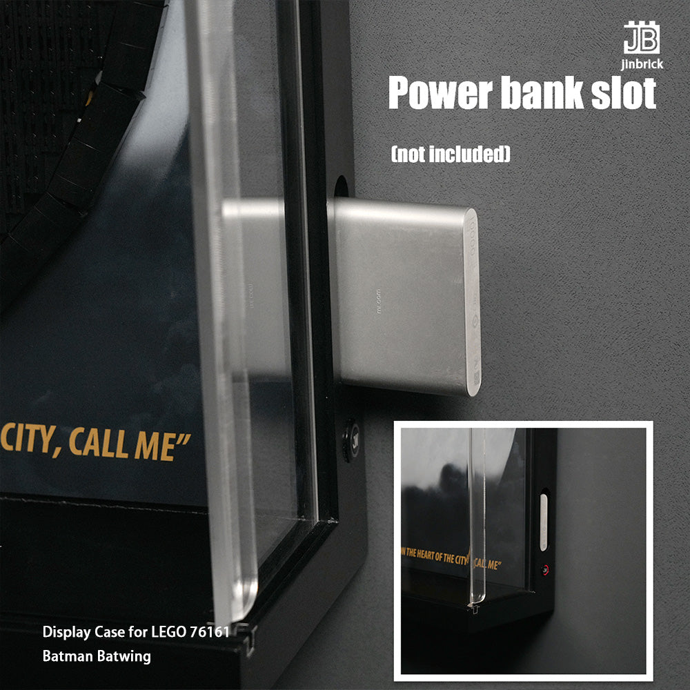 【Premium】Lighting Display Case for LEGO 76161 Batman Batwing