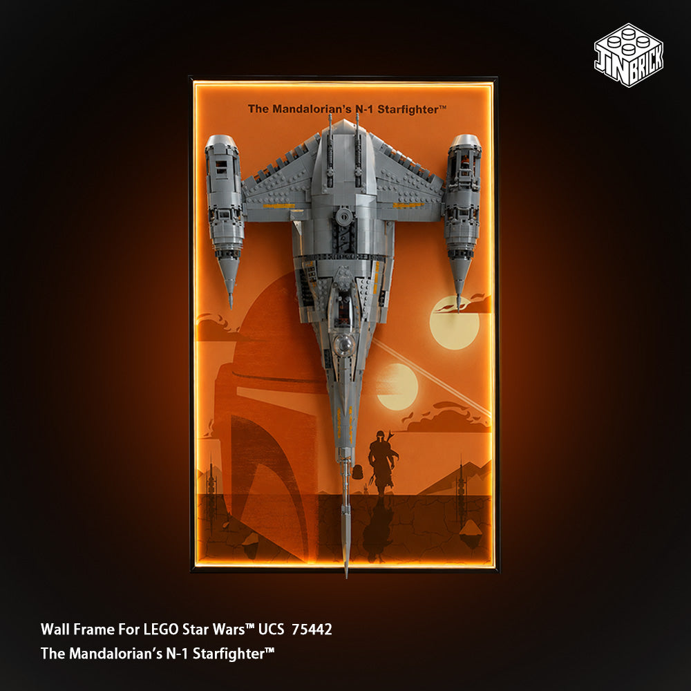 Wallframe For UCS LEGO Star Wars™ 75442 The Mandalorian's N-1 Starfighter™