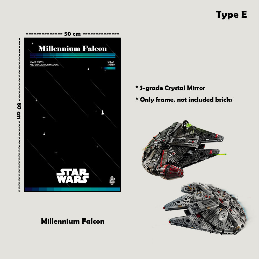 Display Frame For LEGO® Star Wars™ Millennium Falcon™ 75389/75257/75105