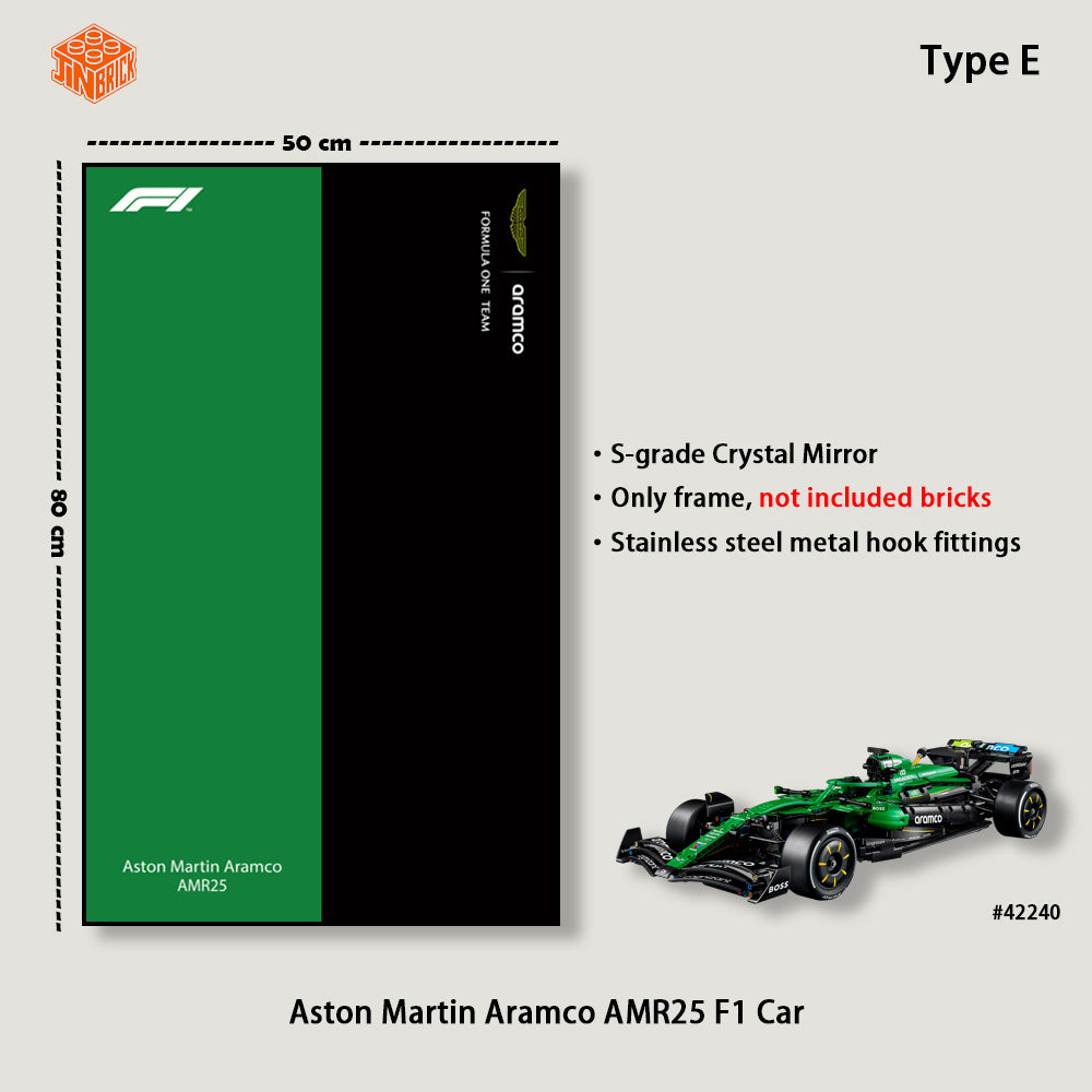 Wall Display for 42240 LEGO® Technic™  Aston Martin Aramco AMR25 F1® Car