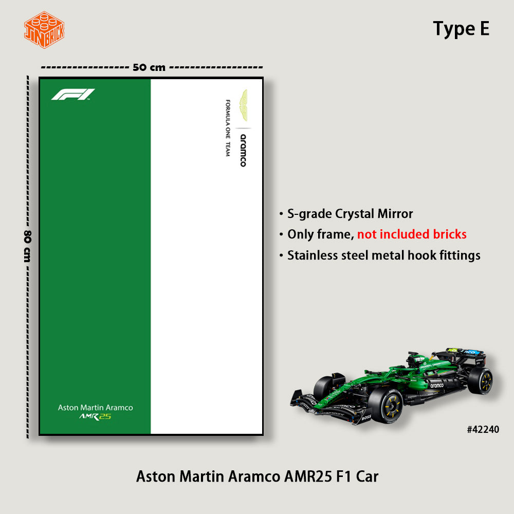 Wall Display for 42240 LEGO® Technic™  Aston Martin Aramco AMR25 F1® Car