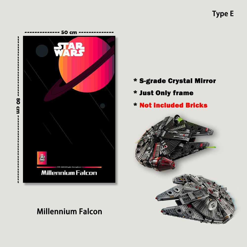 Display Frame For LEGO® Star Wars™ Millennium Falcon™ 75389/75257/75105