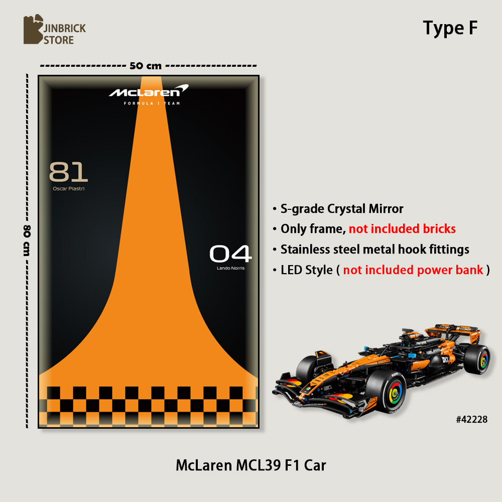 Display frame For LEGO® Technic™ 42228 McLaren MCL39 F1® Car