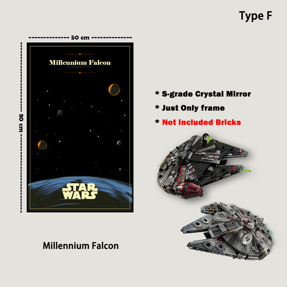 Display Frame For LEGO® Star Wars™ Millennium Falcon™ 75389/75257/75105