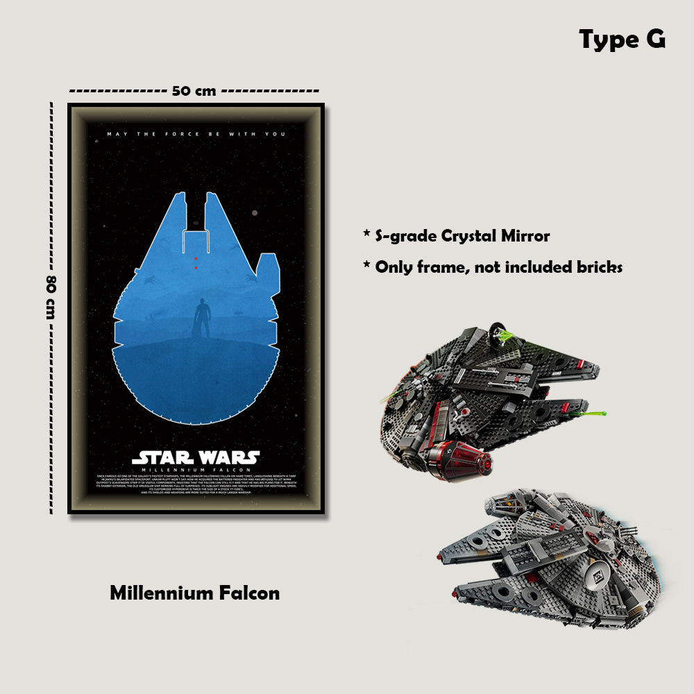 Display Frame For LEGO® Star Wars™ Millennium Falcon™ 75389/75257/75105