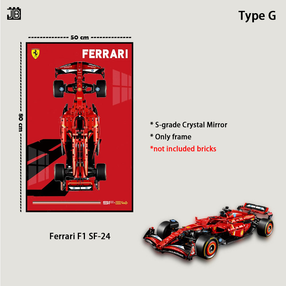 レゴ テクニック Ferrari SF24 F1対応 壁掛け フレーム ボード レゴ テクニック Ferrari SF24 F1対応 壁掛け フレーム ボード