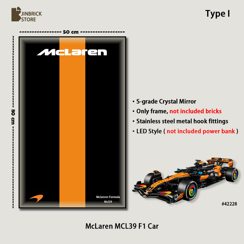 Display frame For LEGO® Technic™ 42228 McLaren MCL39 F1® Car