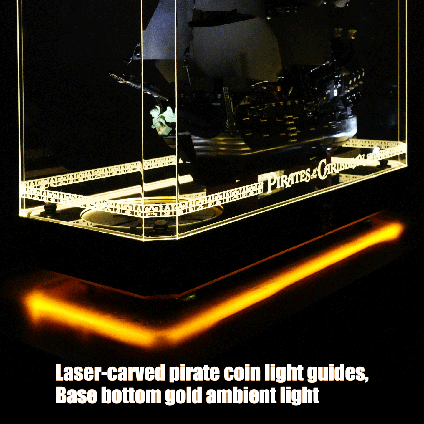 【Premium】LED Display Case for LEGO 10365 Jack Sparrow’s Pirate Ship