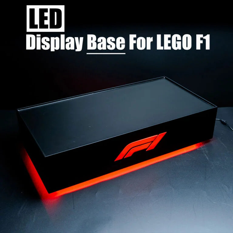 【Premium】LED Display Case for LEGO F1 Race Cars