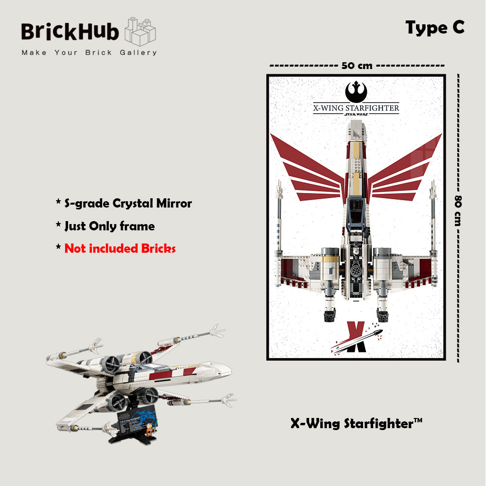 Display Frame For 75355 MATERIAL LEGO® Star Wars™ UCS X-Wing Starfighter™