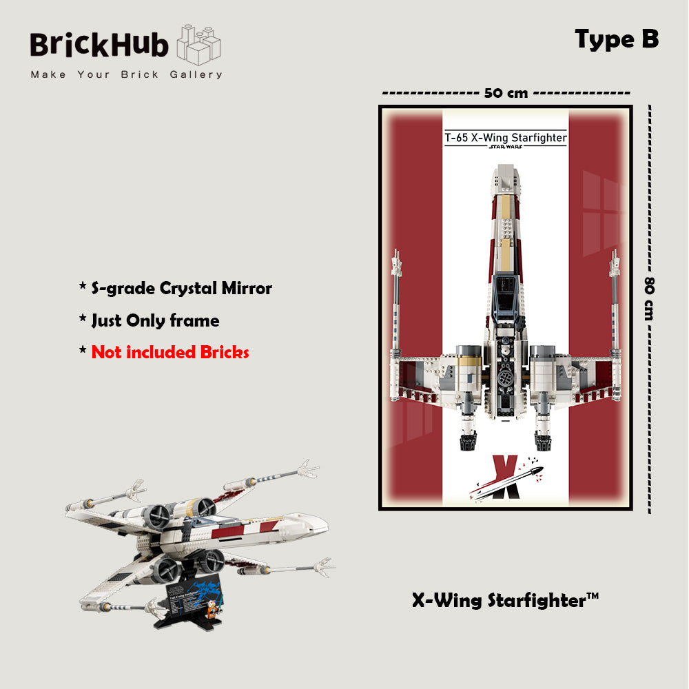 Display Frame For 75355 MATERIAL LEGO® Star Wars™ UCS X-Wing Starfighter™