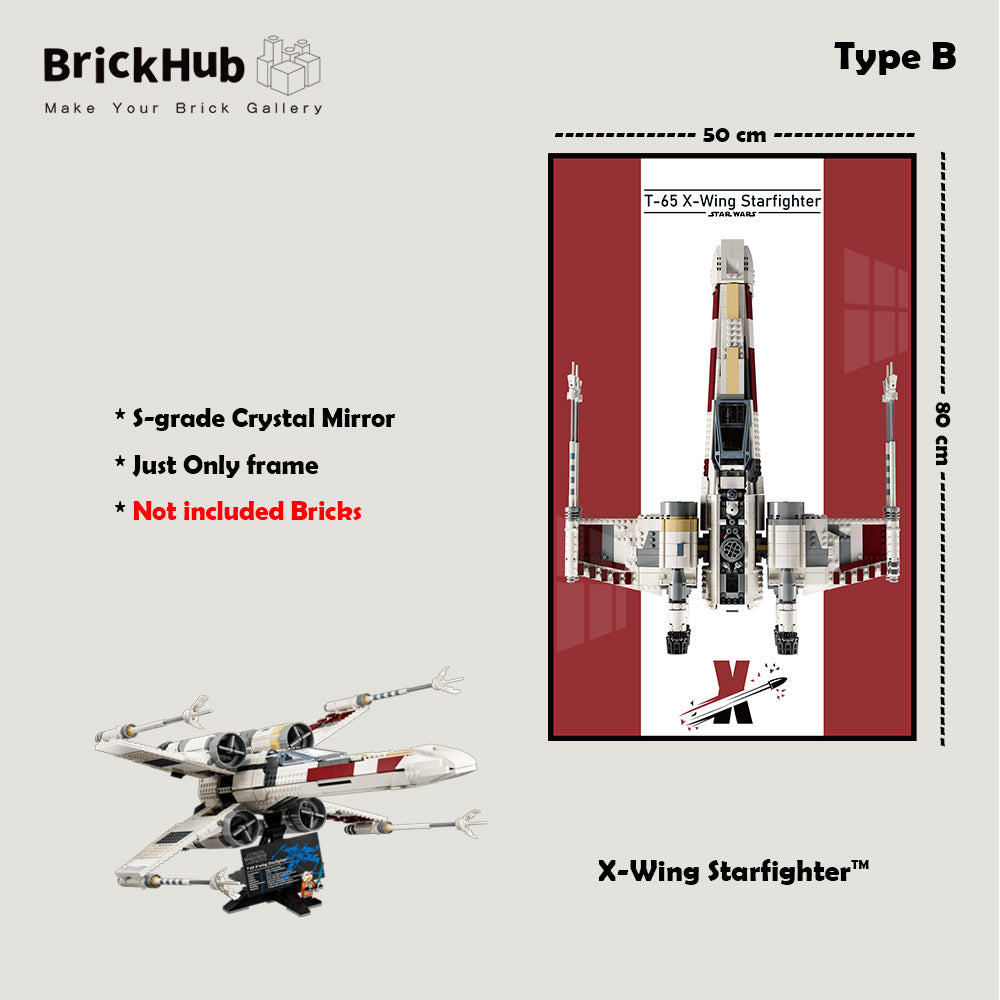 Display Frame For 75355 MATERIAL LEGO® Star Wars™ UCS X-Wing Starfighter™