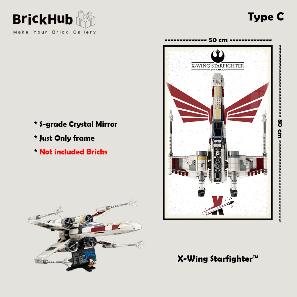 Display Frame For 75355 MATERIAL LEGO® Star Wars™ UCS X-Wing Starfighter™