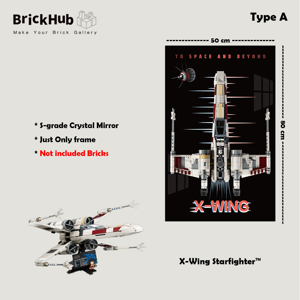 Display Frame For 75355 MATERIAL LEGO® Star Wars™ UCS X-Wing Starfighter™