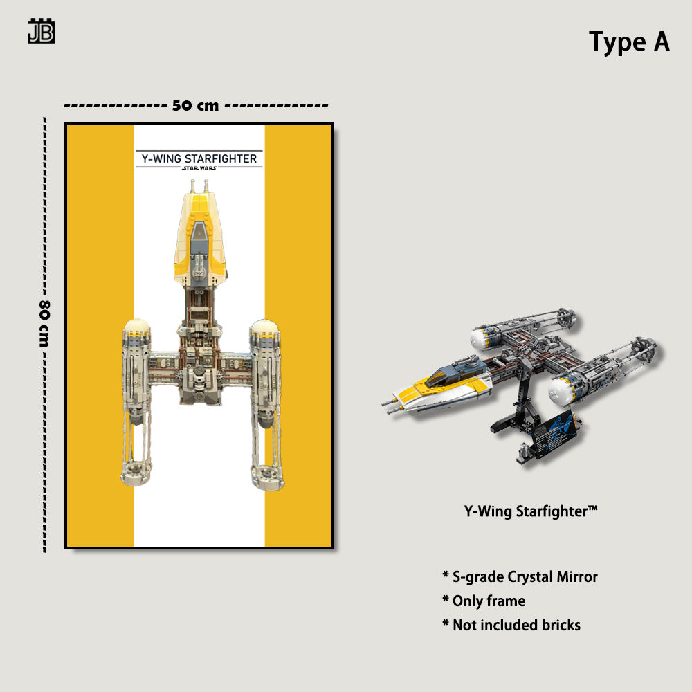Wall frame for LEGO® Star Wars™ 75181 Y-Wing Starfighter™