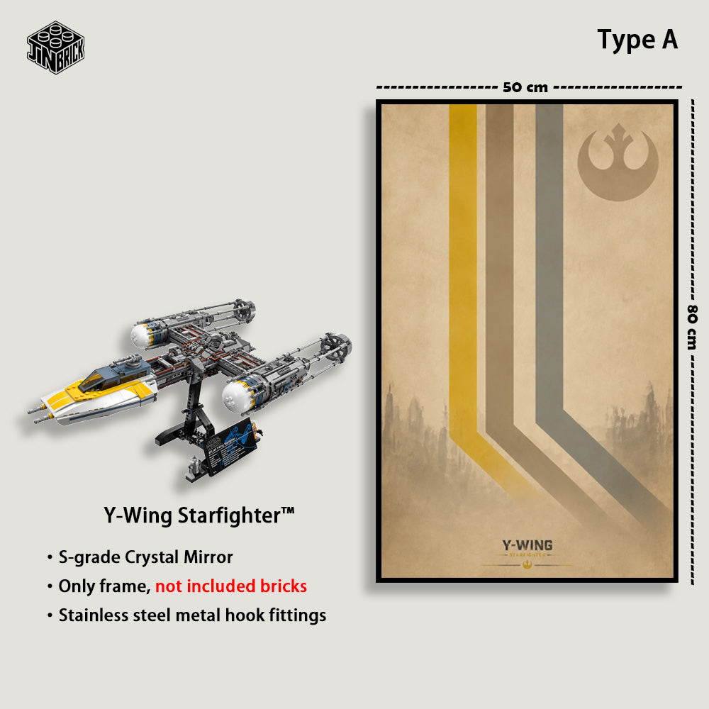 Wall frame for LEGO® UCS Star Wars™ 75181 Y-Wing Starfighter™