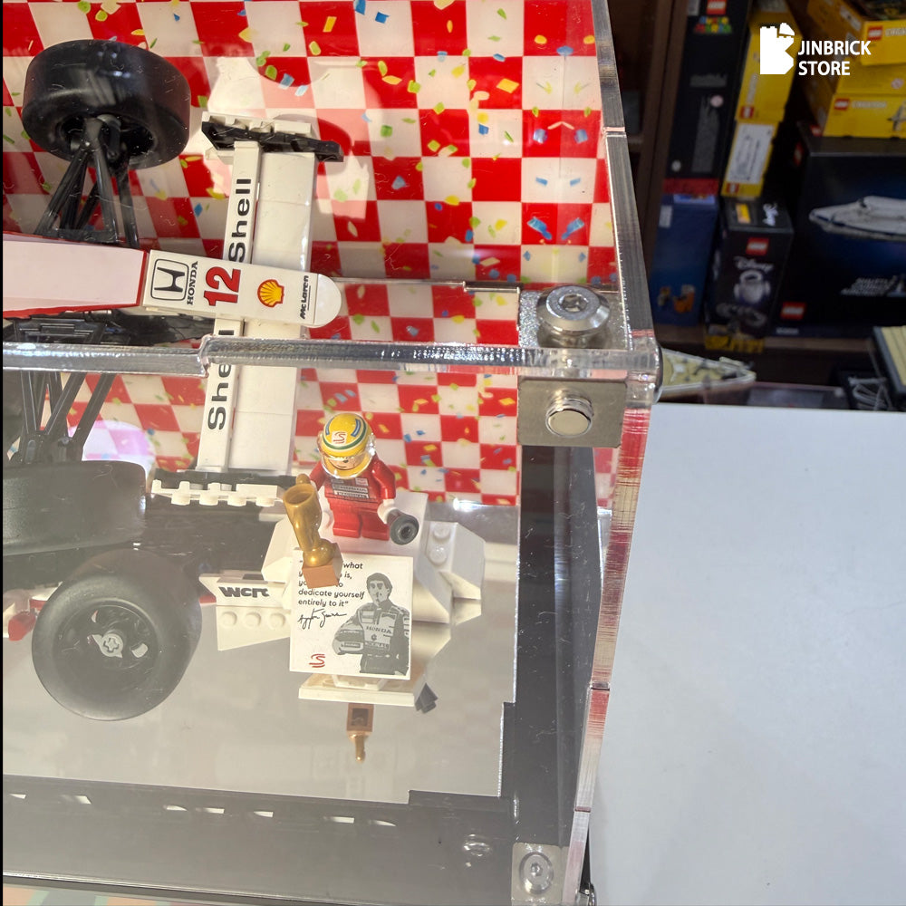 Acrylic Display Case For 10330 LEGO® Icons McLaren MP4/4 & Ayrton Senna